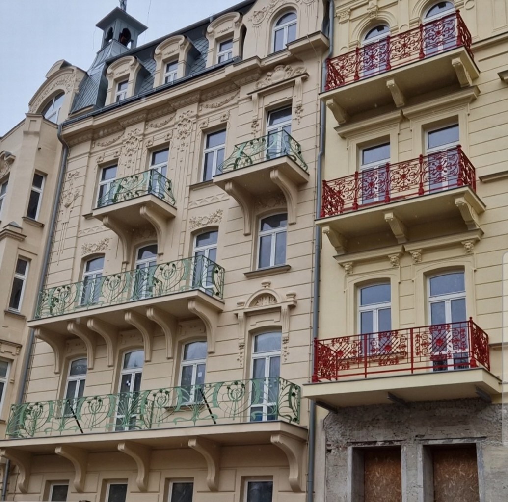 Historické balkóny Mariánské lázně