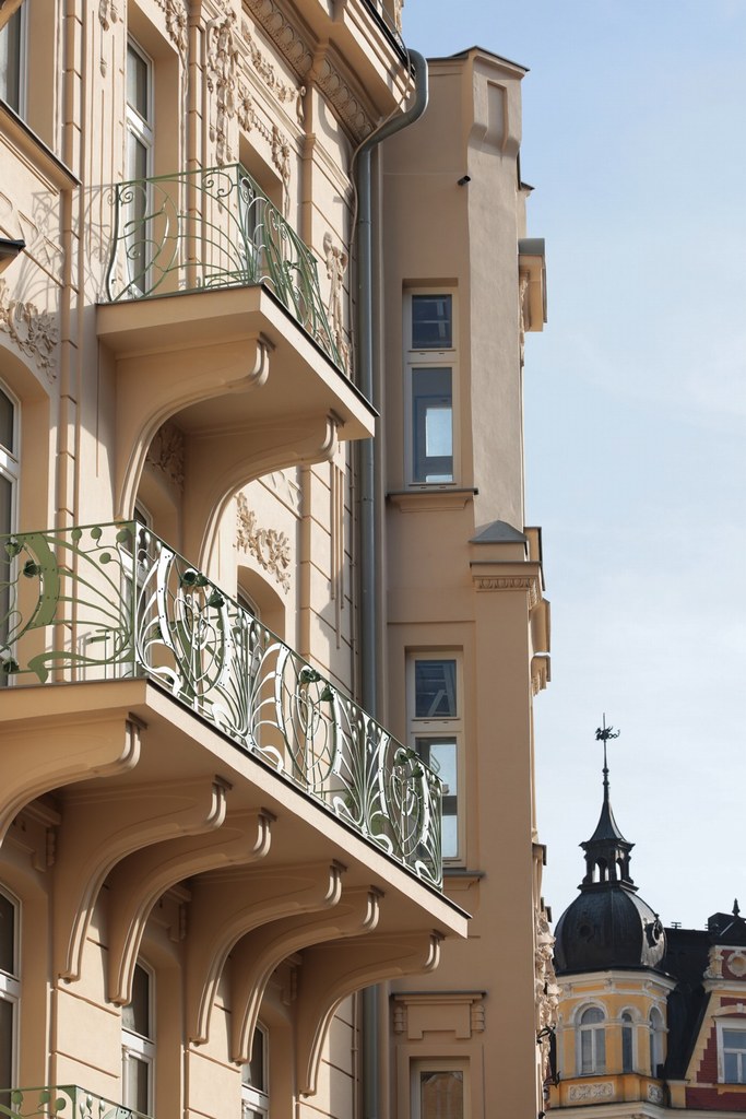 Historické balkóny Mariánské lázně